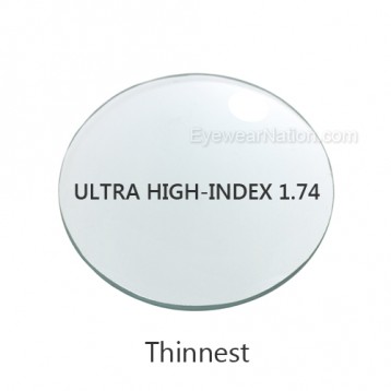 Ultra High-Index 1.74 Single Vision Lenses